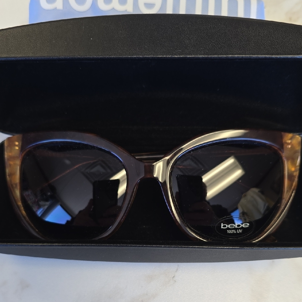 Bebe Tortoise Shell Sunglasses - image 1